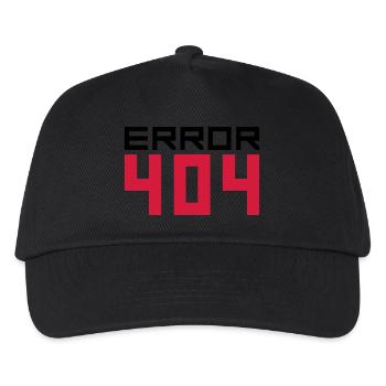 404 error fehlermeldung falsch kein internet laden - Kinder Basecap - Schwarz - Vorne