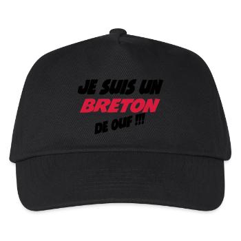 Je suis un breton de ouf !!! - Casquette de baseball Enfant - noir - Devant
