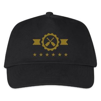 Aviron Rameur Sport Barreur Rowing - Casquette de baseball Enfant - noir - Devant
