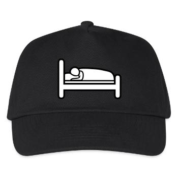 Icône Lit de couchage - Casquette de baseball Enfant - noir - Devant