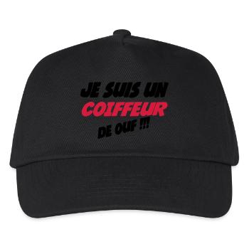 Je suis un COIFFEUR de ouf !!! - Casquette de baseball Enfant - noir - Devant