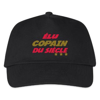 Zum FREUND des Jahrhunderts gewählt - Kinder Basecap - Schwarz - Vorne