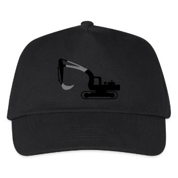 excavatrice - Casquette de baseball Enfant - noir - Devant