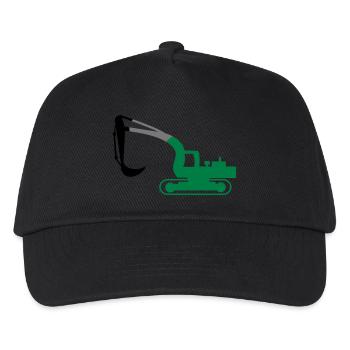 excavatrice - Casquette de baseball Enfant - noir - Devant
