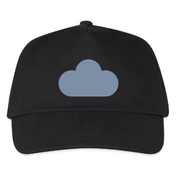 Wettersymbole - Wolke - Kinder Basecap - Schwarz - Vorne