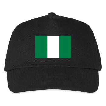 Nigeria - Kinder Basecap - Schwarz - Vorne