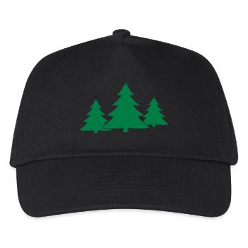 Tannenbaum, Gruppe - Kinder Basecap - Schwarz - Vorne