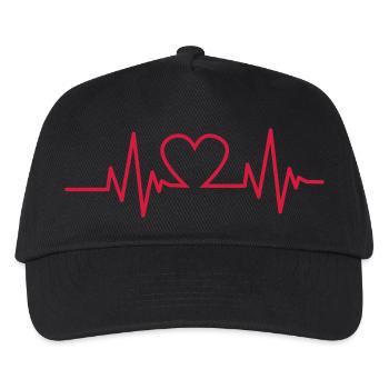 Heartbeat - Kids’ Baseball Cap - black - Front