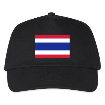 Thailand Flagge - Kinder Basecap - Schwarz - Vorne