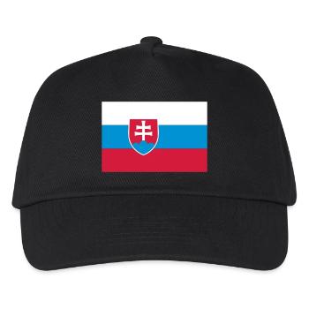 slovakia flag - Kinder Basecap - Schwarz - Vorne