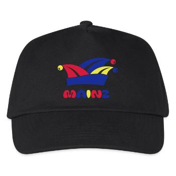 Carnival fool cap Mainz 1, 2 or 3 colors - Kids’ Baseball Cap - black - Front