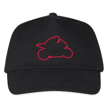 Speed-Motorrad-Rennsport Motorrad race4 - Kinder Basecap - Schwarz - Vorne