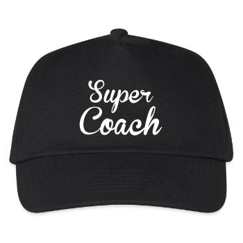 Coach / Coaching / Entraineur / Entrainer / Sport - Casquette de baseball Enfant - noir - Devant