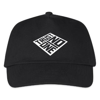 trust no one Zitat - Kinder Basecap - Schwarz - Vorne
