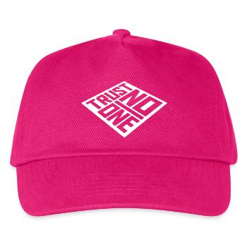 trust no one quote - Kids’ Baseball Cap - fuchsia - Front