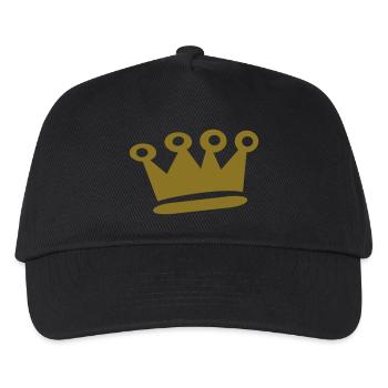 Krone - Kinder Basecap - Schwarz - Vorne