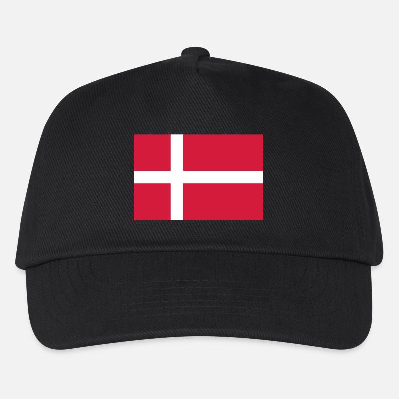 Drapeau danois - Casquette de baseball Enfant - noir
