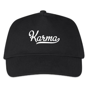 karma - Kids’ Baseball Cap - black - Front