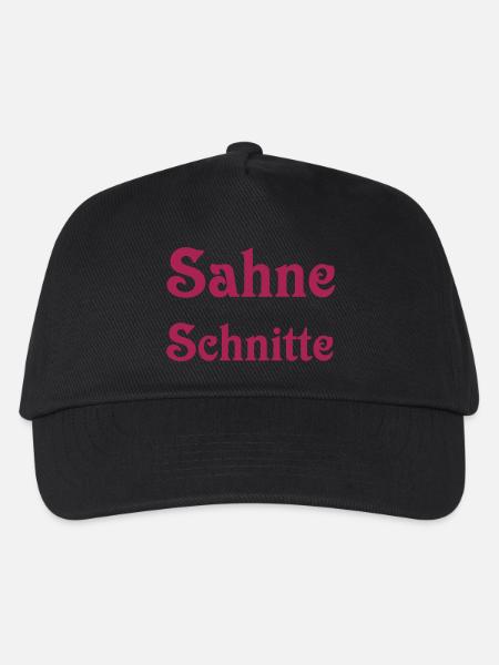 Sahne Schnitte - Kinder Basecap - Schwarz