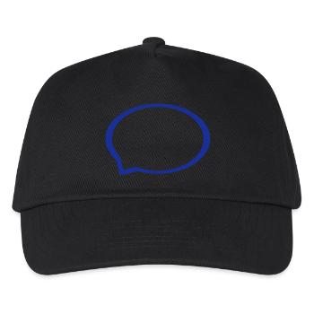 Sprechblase - Kinder Basecap - Schwarz - Vorne
