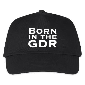 Born In The GDR, design by Mondwinkel - Kids’ Baseball Cap - black - Front