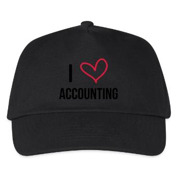 comptable / comptabilité / argent / Finance / Euro - Casquette de baseball Enfant - noir - Devant