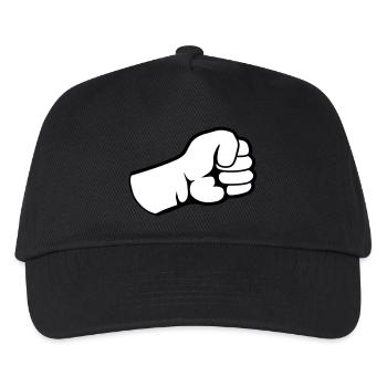 Concentrated Fist Design - Kids’ Baseball Cap - black - Front