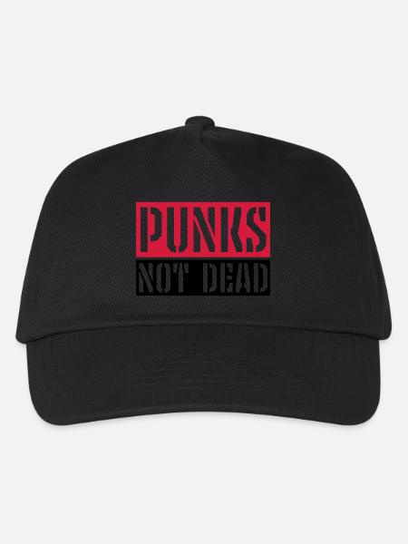 punks not dead Zitat - Kinder Basecap - Schwarz
