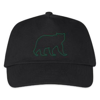 Bär - Kinder Basecap - Schwarz - Vorne