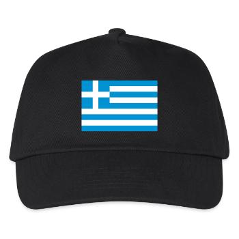 Grèce - Casquette de baseball Enfant - noir - Devant