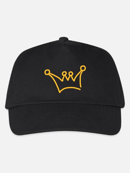 krone - Kinder Basecap - Schwarz