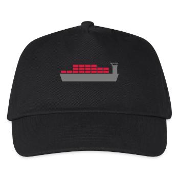 Frachter - Kinder Basecap - Schwarz - Vorne