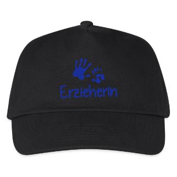 Erzieherin - Kinder Basecap - Schwarz - Vorne