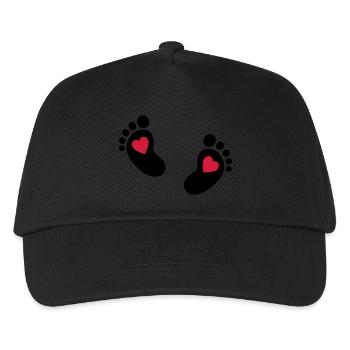 Baby feet - Kids’ Baseball Cap - black - Front