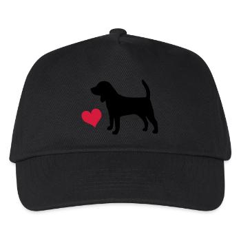 Beagle - Casquette de baseball Enfant - noir - Devant
