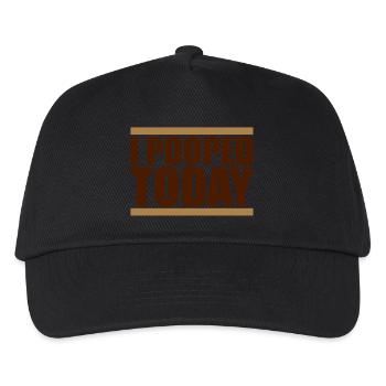 I Pooped Today - Kids’ Baseball Cap - black - Front