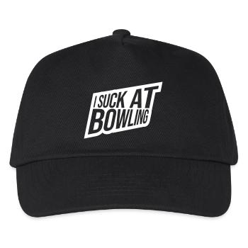 I suck at bowling - Kinder Basecap - Schwarz - Vorne