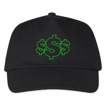 Dollar Symbol - Kids’ Baseball Cap - black - Front
