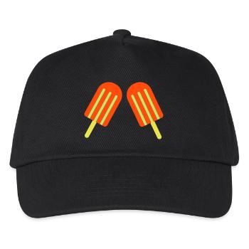 eis eiscreme 2 - Kinder Basecap - Schwarz - Vorne