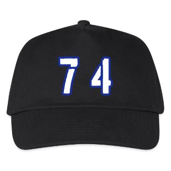 74 Symbole numérique - Casquette de baseball Enfant - noir - Devant