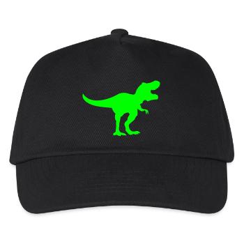 Dinosaure T-rex - Casquette de baseball Enfant - noir - Devant