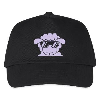 Sheep Sunglasses Party Cool DJ Head Face Cute - Kids’ Baseball Cap - black - Front