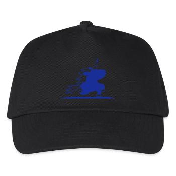 Licorne monte rapide galop mignon silhouette cheval - Casquette de baseball Enfant - noir - Devant