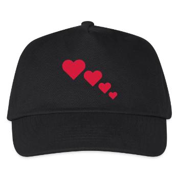 Herzen - Kids’ Baseball Cap - black - Front