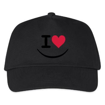 I love - Kids’ Baseball Cap - black - Front