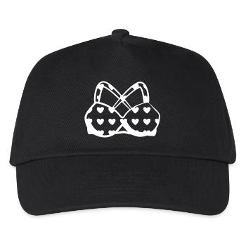 soutien-gorge - Casquette de baseball Enfant - noir - Devant