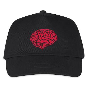 Gehirn - Kinder Basecap - Schwarz - Vorne