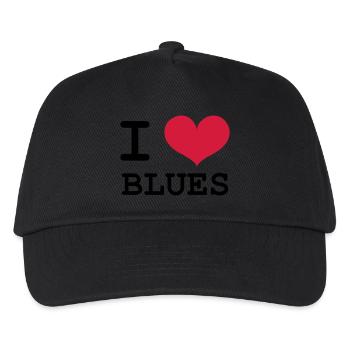 I Love Blues - Kids’ Baseball Cap - black - Front