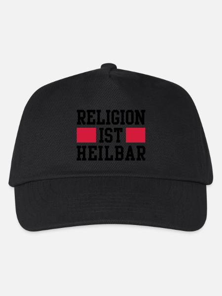 Religion ist heilbar - Kinder Basecap - Schwarz