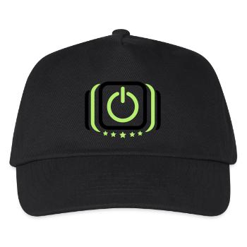 Alimentation sur off sur interrupteur - Casquette de baseball Enfant - noir - Devant